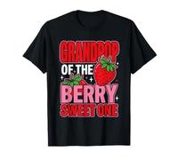 Grandpop of The Berry Sweet One Strawberry Birthday Matching Camiseta