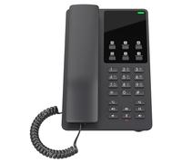 Grandstream GHP621 - Teléfono Compacto para Hotel con Wi-Fi Integrado, Color Negro