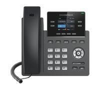 Grandstream GRP-2612 Teléfono IP Negro para Empresa con 2 Líneas SIP, Pantalla 2.4", 4 Teclas Programables, Ethernet, Actualizable