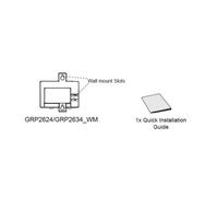 Grandstream grp_wm_b (antes grp2424/2634_wm_b) wall mounting kit for g