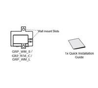 Grandstream grp2650/2470_wm_c wall mounting kit for grp2650/grp2670 ma