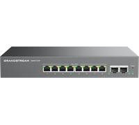 Grandstream GWN7721P - Conmutador PoE administrado Gigabit Ethernet Layer 2 Lite de 10 puertos | Escritorio / Montaje en pared | Diseño de metal