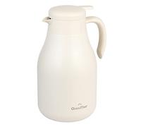 GrandTies Jarra térmica de café de acero inoxidable de 1800 ml, termo de café al vacío de doble pared, cafetera, dispensador de agua caliente, termo para bebidas calientes, retención de calor de 12