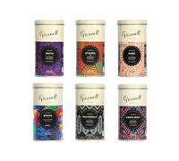 Granell Premium Coffee Origins Collection, 6 Tins Gift Pack, Single Origin Arabica from Kenya Ethiopia Peru Brasil Guatemala Costa Rica