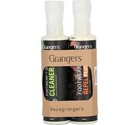 Grangers Eco Twin Pack - Limpiador de calzado + engranaje y repelente de calzado Plus | 275ml/275ml | Limpieza e impermeabilización para todo el calzado al aire libre