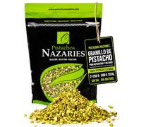 Granillo de Pistacho Natural Sin Sal Español Picado Troceado 2x250g | Ideal reposteria helados tartas baklava yogur granola, crudo pelado, cultivo propio andaluz, 500g, 22g proteina, granulado