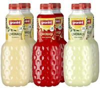 Granini Pack de 3 Sabores Limonada - 2x1L Limonada Clásica, 2x1L Limonada Pera, 2x1L Limonada Sandía