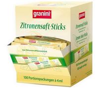 granini Zitronensaft-Sticks, Inhalt: 100 Stück à 4 ml