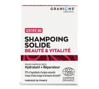 Granions CHAMPÚ SÓLIDO - BELLEZA Y VITALIDAD | Certificado Orgánico | Para el Cabello Seco | Con Aceite de Argán | 99% de Ingredientes Naturales
