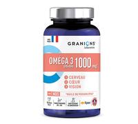 GRANIONS Omega 3 1000mg - Alta concentración EPA DHA y Vitamina E 60 cápsulas