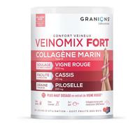 GRANIONS VEINOMIX FORT - 200 g Polvo para diluir contra la retención de agua y las piernas pesadas - Vid roja circulación - Circulación de sangre - Piernas - Retención de agua - Vid roja | 200 g