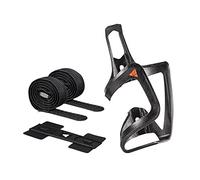 Granite Aux E+ Jaula para Botella de Fibra de Carbono con Kit de Correa, Duradera y Ligera para Bicicleta eléctrica, Soporte para Botella de Agua de Bicicleta con Carga Lateral