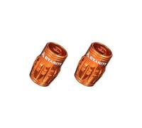 Granite Juicy Nipples Tapones Quita-Obús Schrader, 2 Pcs (Naranja)