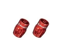 Granite Juicy Nipples Tapones Quita-Obús Schrader, 2 Pcs (Rojo)