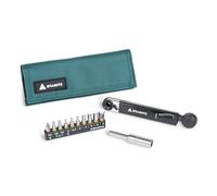 Granite Rocknroll TQ Torque Ratchet kit de herramientas para bicicletas, kit de multiherramientas para bicicletas con 10 puntas de herramientas y barra de extensión (Verde)