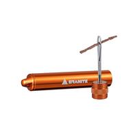 Granite Suture Kit de Mechas para Neumáticos, Kit Compacto de Reparación de Pinchazos Tubeless con Mechas de 2 Tamaños, Repara Pinchazos en Bicicletas de Montaña y de Ruta (Naranja)