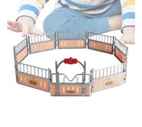 Granja De Caballos Modelo Granja, Caballo Estable Establecido A Caballo, Juguetes De Granero Animal De Granja Para Niñas Para Niños - Fingir Jugar Juguetes, Figuras De Caballos Realistas Para El Anive