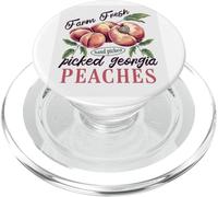 Granja de duraznos de Georgia recolectados frescos seleccionados a mano PopSockets PopGrip para MagSafe