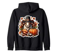 Granja de granjeros de Calabaza Cottagecore otoño otoño Acción de Gracias Ram Sudadera con Capucha