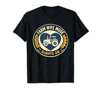 Granja Esposa Tractor Heartbeat País Esposa Rural Mamá Vida Camiseta