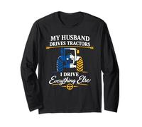 Granja Esposa Tractor Heartbeat País Esposa Rural Mamá Vida Manga Larga