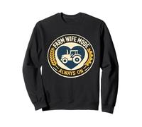 Granja Esposa Tractor Heartbeat País Esposa Rural Mamá Vida Sudadera