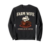 Granja Esposa Tractor Heartbeat País Esposa Rural Mamá Vida Sudadera