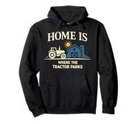Granja Esposa Tractor Heartbeat País Esposa Rural Mamá Vida Sudadera con Capucha