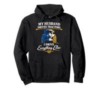 Granja Esposa Tractor Heartbeat País Esposa Rural Mamá Vida Sudadera con Capucha