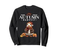Granja Fresca otoño Cosecha otoño Bosque Criatura Lindo Pato Sudadera