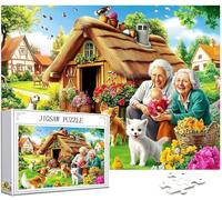 Granja Puzzle 2000 Piezas Adultos, Puzzle Animal Patrón Diseño, Jigsaw Adultos, DIY Artesanía Familia Actividades con Embalaje de Caja de Regalo, Home Room Wall Decor, Regalo Mujer, 100x70cm, Model66