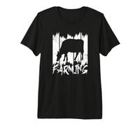 Granja Vaca Campesina Agricultura Campo Camiseta Premium