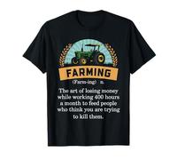 Granjero Agricultura Definición Humor Granja Diseño de Citas Rurales Camiseta