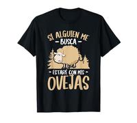 Granjero Animales Dicho Divertido Estaré Con Mis Ovejas Camiseta