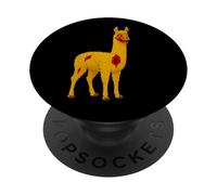 Granjero de Llama Zombi Granja agrícola - Muertos vivientes Miedo Boo Spook PopSockets PopGrip Adhesivo