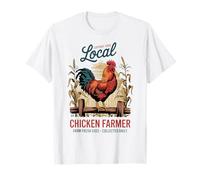 Granjero de pollo local vintage - Huevos frescos de granja Camiseta