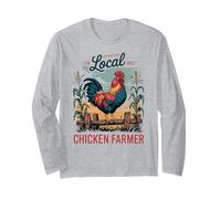 Granjero de pollo vintage - Huevos frescos de granja Manga Larga
