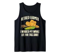 Granjero Jubilado Trabajé Toda mi Vida para Esto Camiseta sin Mangas