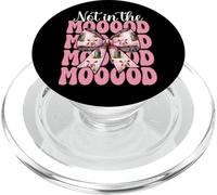 Granjero lechero Vaca Agricultura Lácteos Chica Mamá No En El Mooood PopSockets PopGrip para MagSafe