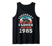 Granjero Legendario Nacido en 1985, Regalos de 40 cumpleaños de Granjero Camiseta sin Mangas
