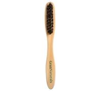 GranNaturals Cepillo de cerdas de jabalí para cortar el cabello, alisar el moño de cola de caballo, peinar, control de bordes y seccionar el cabello, cepillo de madera para un peinado elegante y suave