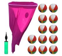 Granny Pants Yard Game, Juego de Saco, Juegos de Lanzamiento, con 12 Pelotas Saltarinas y 1 Bomba de Aire, Juegos al Aire Libre, Juego de Saco, para Fiesta Cumpleaños Jardin (Rosa)