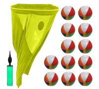 Granny Pants Yard Game, Juego de Saco, Juegos de Lanzamiento, con 12 Pelotas Saltarinas y 1 Bomba de Aire, Juegos al Aire Libre, Juego de Saco, para Fiesta Cumpleaños Jardin (Amarillo)