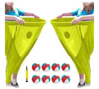 Granny Pants Yard Game, Lanzamiento recreativo Gigante al Aire Libre con Pelota saltarina, 8 Pelotas saltarinas y 2 Pantalones, Juegos de Lanzamiento para reunión Familiar y Fiesta de Adultos Yellow