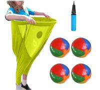 Granny Pants Yard Game, Outdoor Recreational Tossing Games with Bouncy Balls, Giant Funny Pants Party Game Set for Backyard, Picnic, Team Building and Lawn Activities (amarillo)