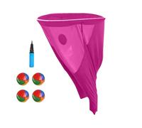 Granny Pants Yard Game, pantalones de fiesta extraños, divertido pantalón elástico gigante para abuelas, juego hu-la Hoop con 4 bolas rebotantes para fiestas de cumpleaños al aire libre, reuniones