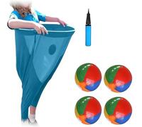 Granny Pants Yard Game Set for Adults, Oversized Funny Pants Toss Game with Bouncy Balls, Backyard Party Relay Challenge for Team Building, Reunions, BBQs & Outdoor Events