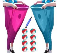 Granny Pants Yard Game,Yard Games Field Day Family Reunion Game Giant Outdoor Game Sets for Adults,Elastic Balls+Pump,Giant Outdoor Recreational Tossing Games (2set-F)