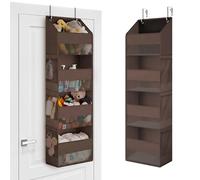 GRANNY SAYS Organizador Puerta Colgante de 4 Bolsillos, Pack de 1 Organizador Colgante sobre la Puerta, Organizador Puerta, Organizador Colgante Puerta, Over Door Hanging Organizer, Marrón
