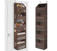 GRANNY SAYS Organizador Puerta Colgante de 5 Bolsillos, Pack de 1 Organizador Colgante sobre la Puerta, Behind of Door Hanging Organizer, Marrón